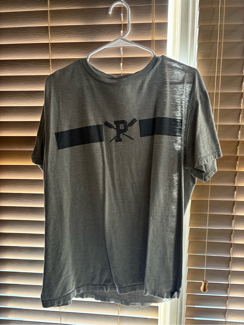 Ralph Lauren Olive Green Short-Sleeve Crewneck Tee with Black Chest Graphic